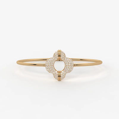 Bloom Halo Bangle Bracelet