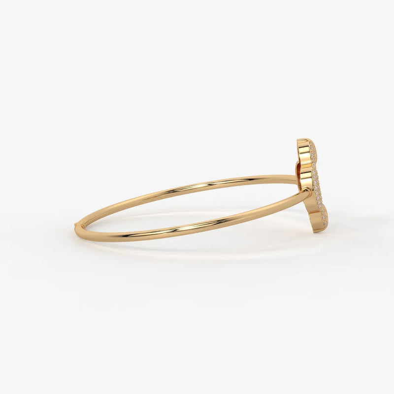 Bloom Halo Bangle Bracelet