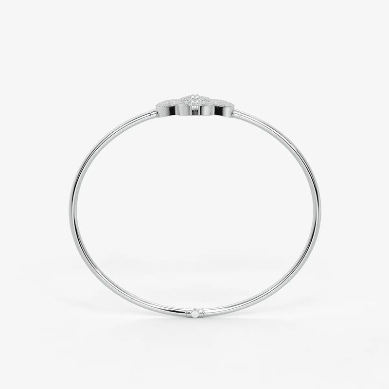 Bloom Halo Bangle Bracelet
