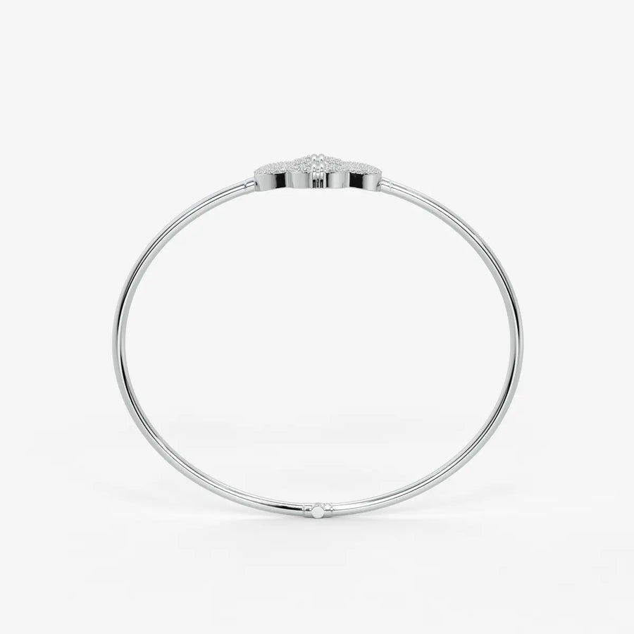 Bloom Halo Bangle Bracelet