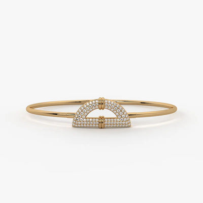 Crescent Buckle Designer Bracelet