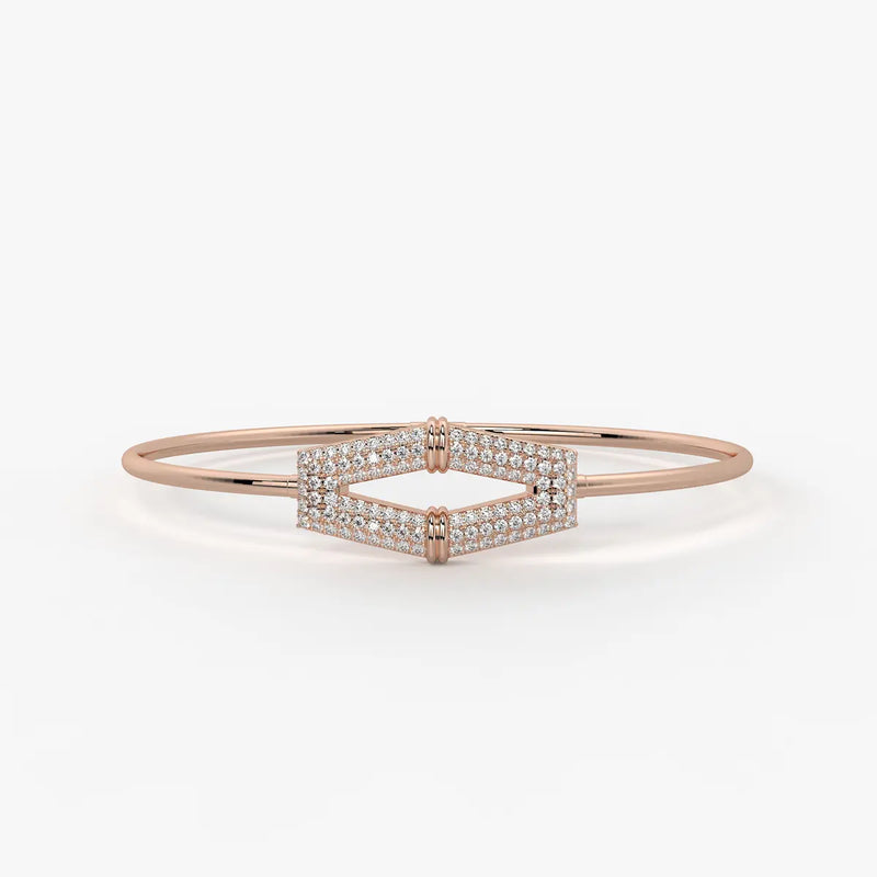 Double Edge Marquise Designer Bracelet
