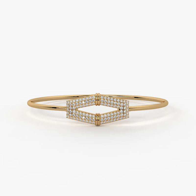 Double Edge Marquise Designer Bracelet
