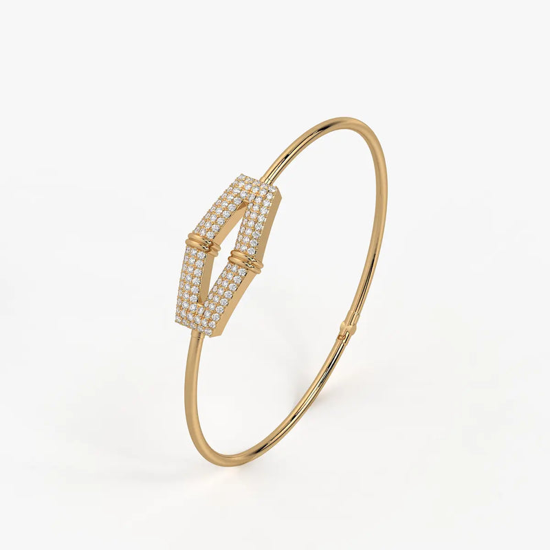 Double Edge Marquise Designer Bracelet