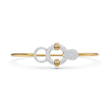 Triad Loop Diamond Cuff Bracelet
