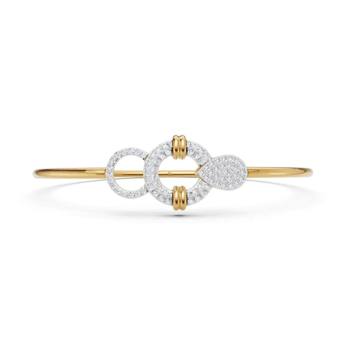Triad Loop Diamond Cuff Bracelet
