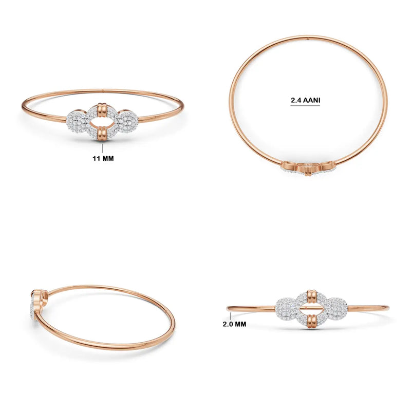 Kira Loop Diamond Bracelet