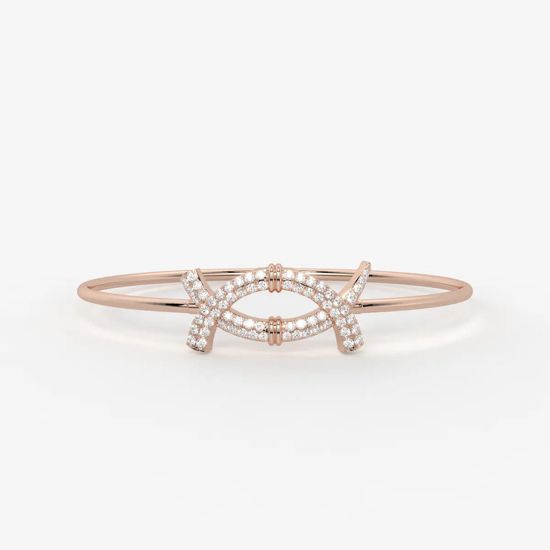 Cross Loop Designer Bracelet