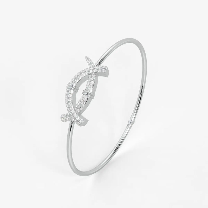 Cross Loop Designer Bracelet