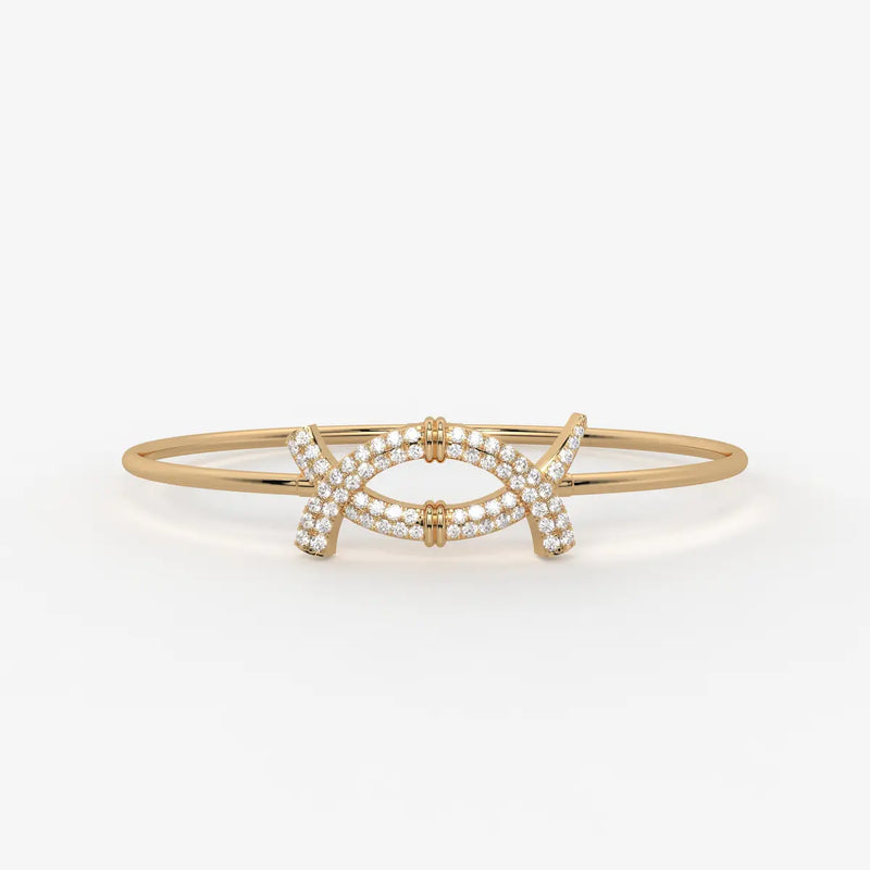 Cross Loop Designer Bracelet
