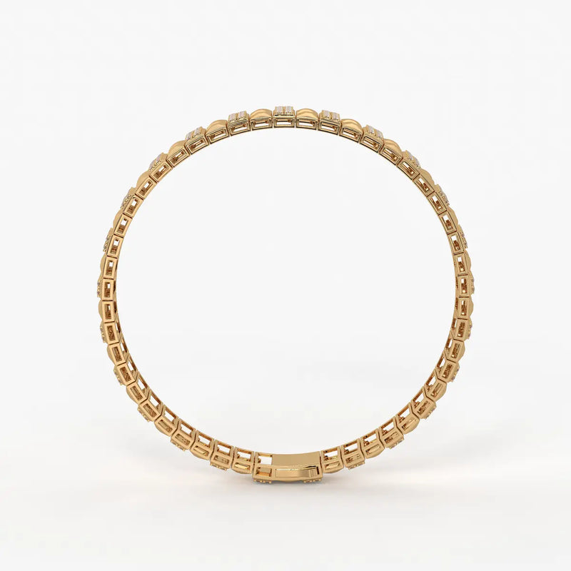 Blocara Round Diamond Gridline Bracelet