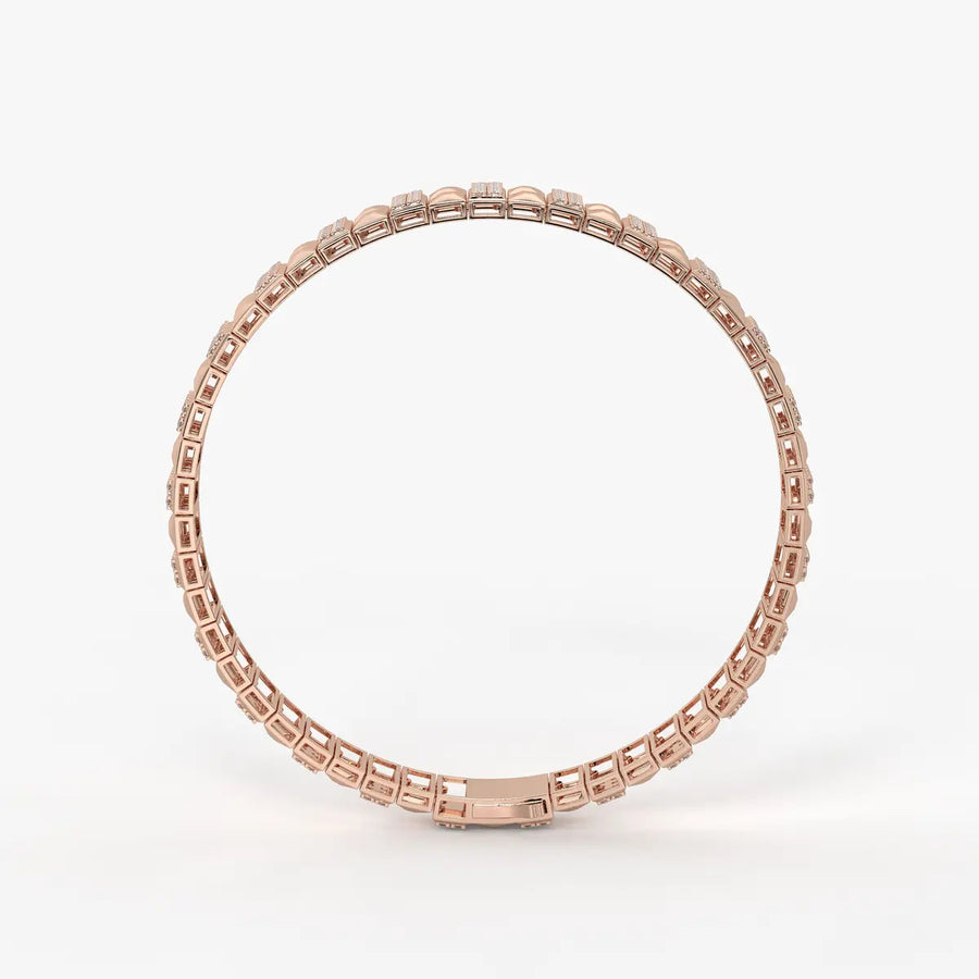 Blocara Round Diamond Gridline Bracelet