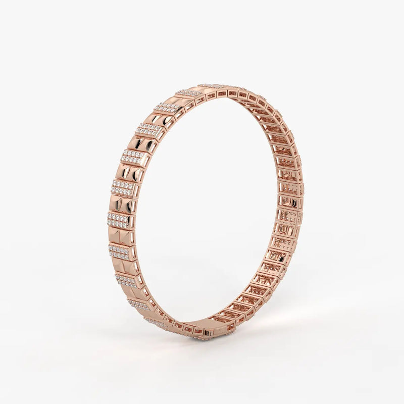 Blocara Round Diamond Gridline Bracelet