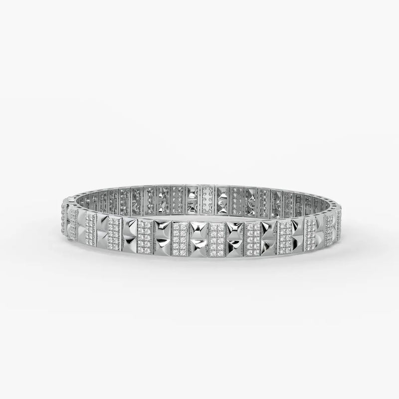 Blocara Round Diamond Gridline Bracelet