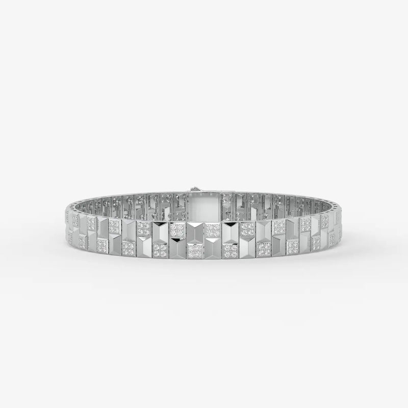 Zenthyra Diamond Voxelle Matrix Bracelet