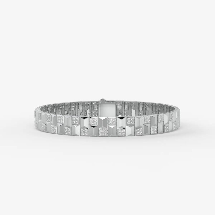 Zenthyra Diamond Voxelle Matrix Bracelet