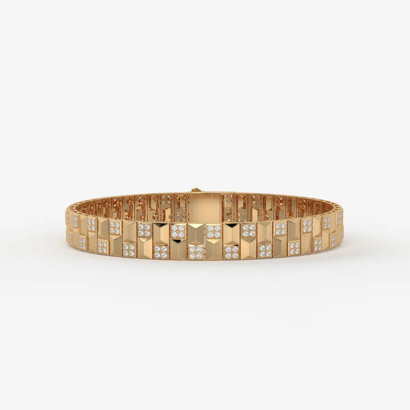 Zenthyra Diamond Voxelle Matrix Bracelet