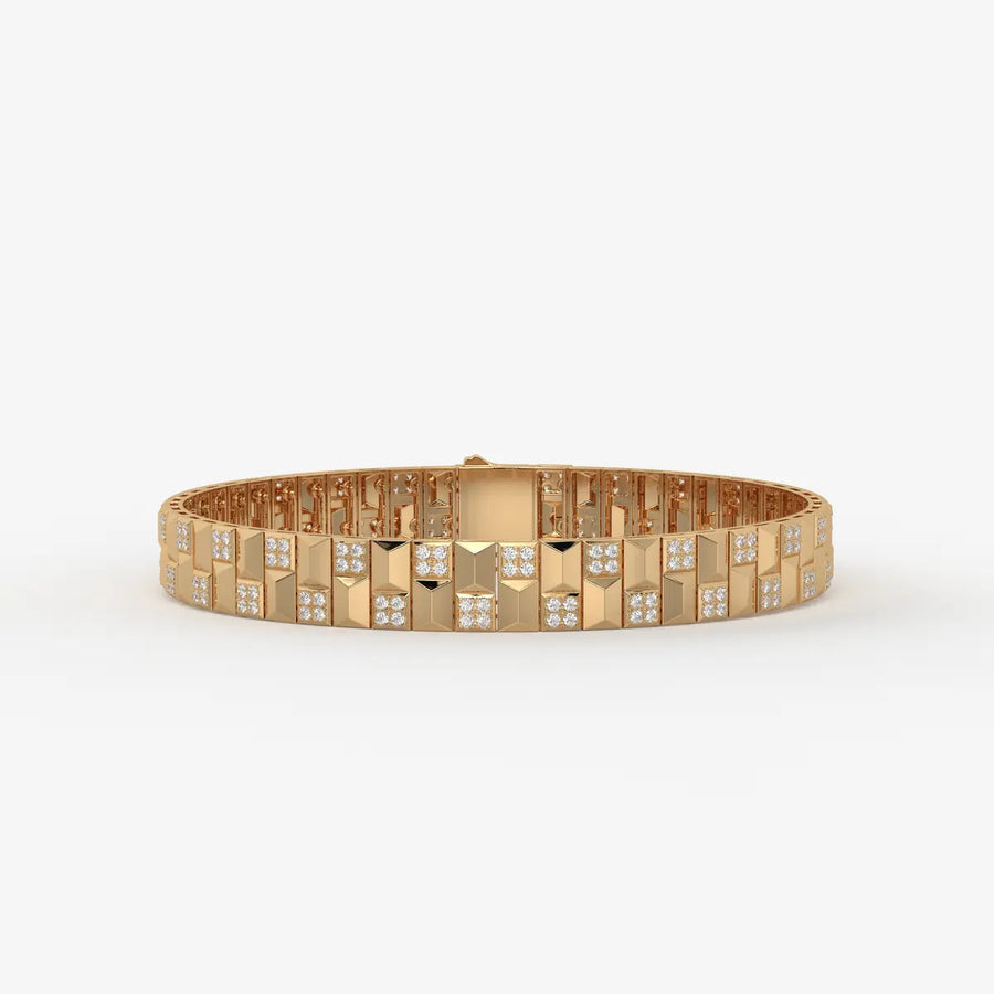 Zenthyra Diamond Voxelle Matrix Bracelet