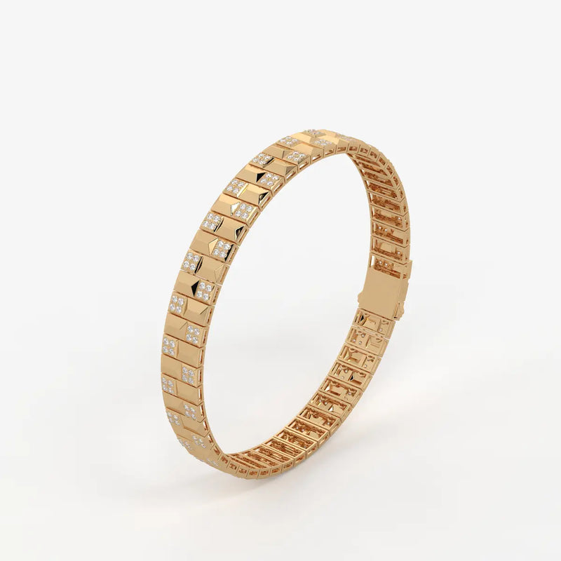 Zenthyra Diamond Voxelle Matrix Bracelet