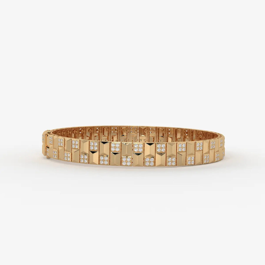 Zenthyra Diamond Voxelle Matrix Bracelet