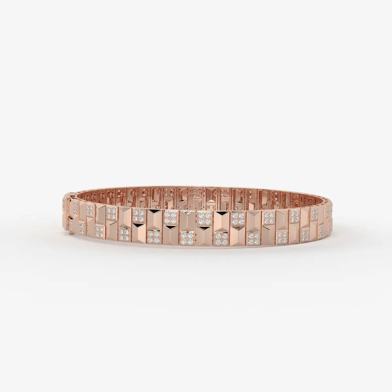 Zenthyra Diamond Voxelle Matrix Bracelet