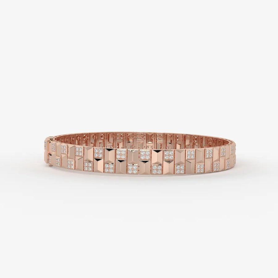 Zenthyra Diamond Voxelle Matrix Bracelet