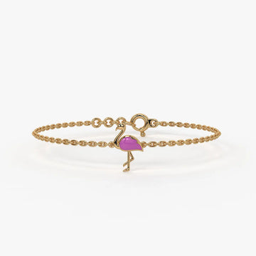 Blush Swan Flamingo Bracelet