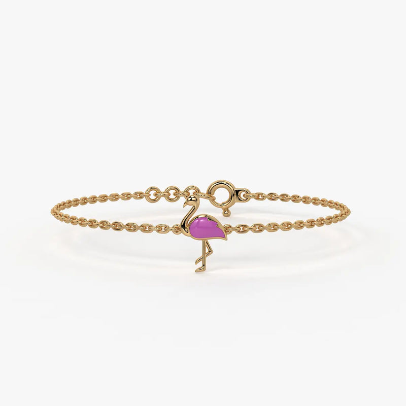 Blush Swan Flamingo Bracelet