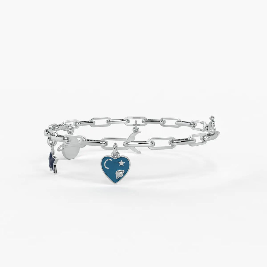 Cosmic Orbit Star Charm Bracelet