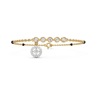 Halo Charm Mangalsutra Bracelet