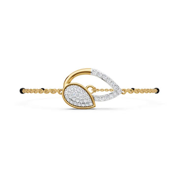 Petal Contour Mangalsutra Bracelet