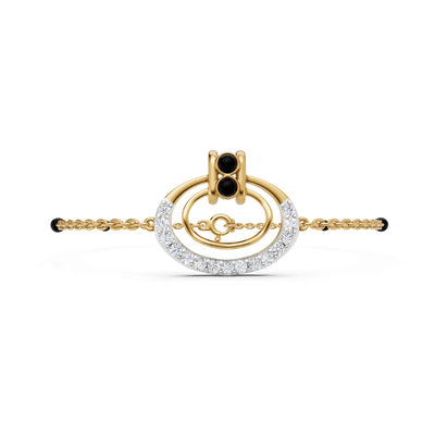 Concentric Orbit Mangalsutra Bracelet