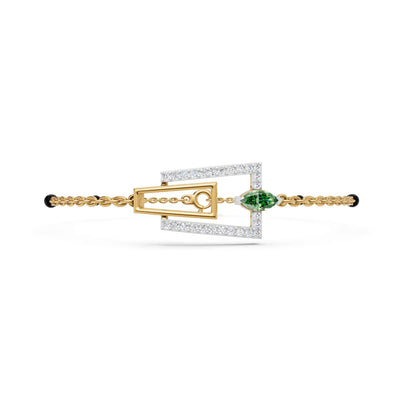 Trapezoid Loop Mangalsutra Bracelet
