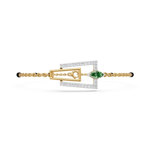 Trapezoid Loop Mangalsutra Bracelet