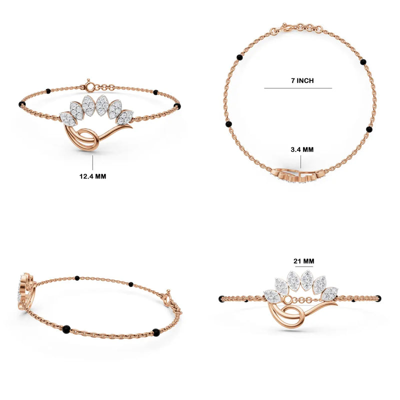 Nyra Peacock Mangalsutra Bracelet