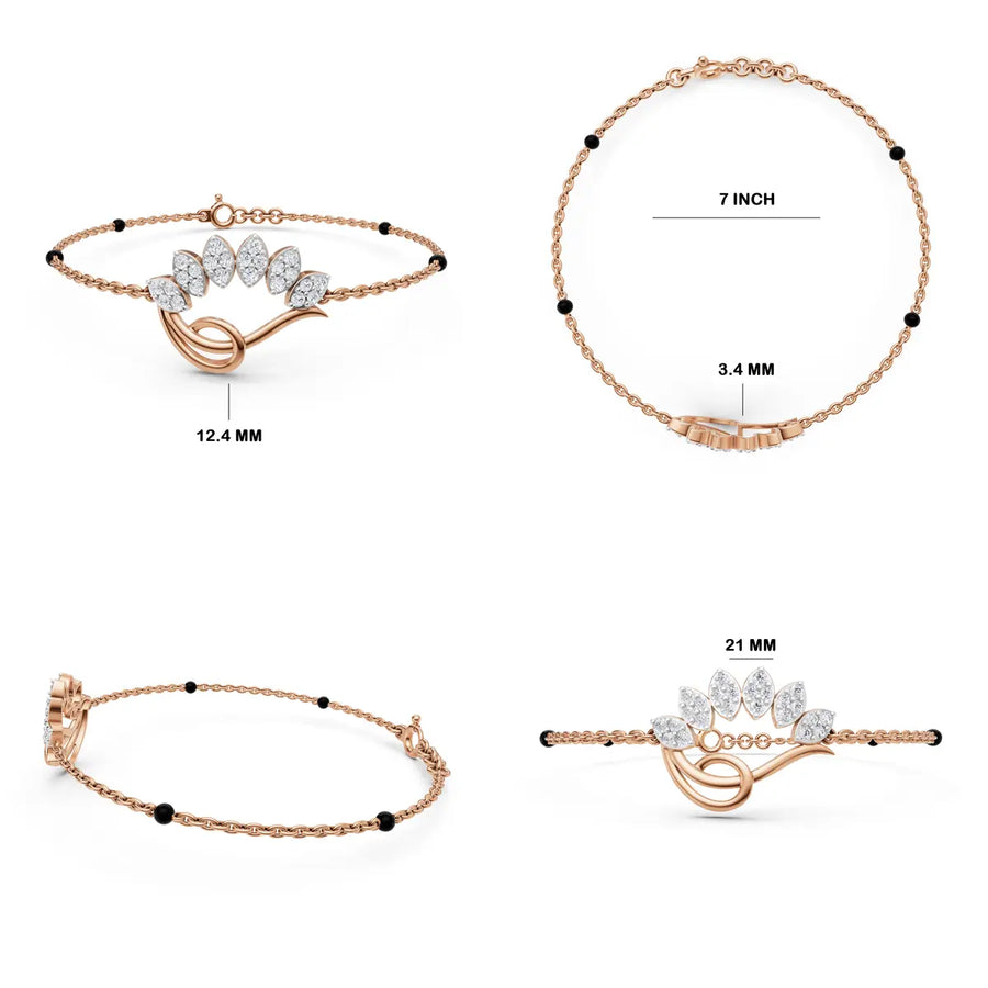 Nyra Peacock Mangalsutra Bracelet