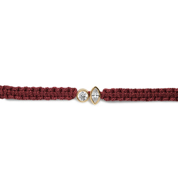 Luxe Duo Marquise Round  Bezel Band