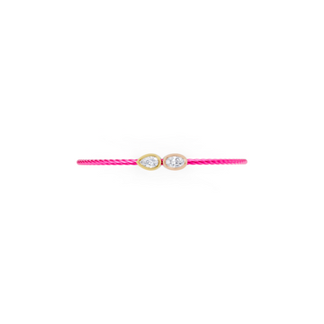 Duo Oval Pear  Bezel Band