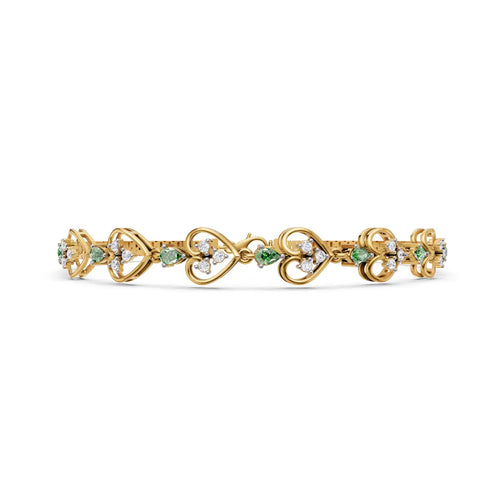 Heartwood Diamond Link Bracelet