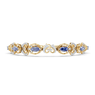 Orchid Whispers Diamond Link Bracelet