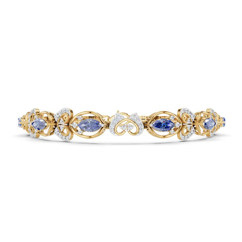 Orchid Whispers Diamond Link Bracelet