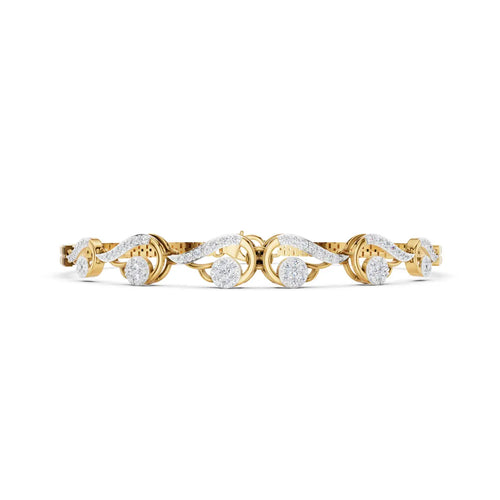 Zephyr Flutter Diamond Link Bracelet