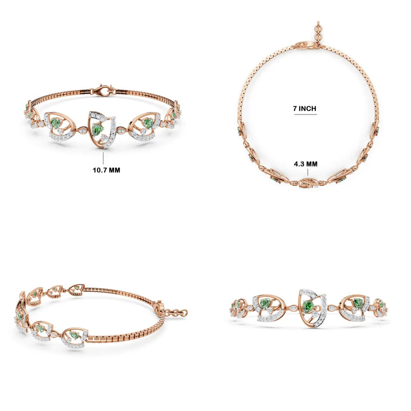 Astral Solstice Diamond Link Bracelet