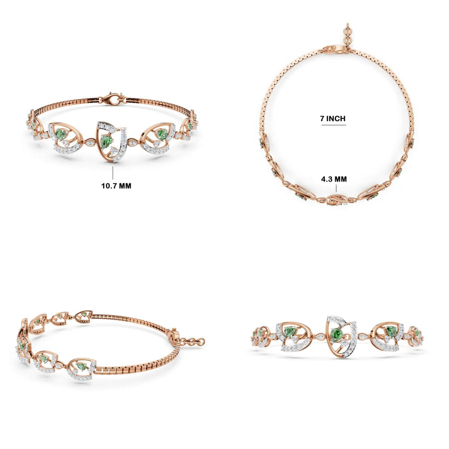 Astral Solstice Diamond Link Bracelet