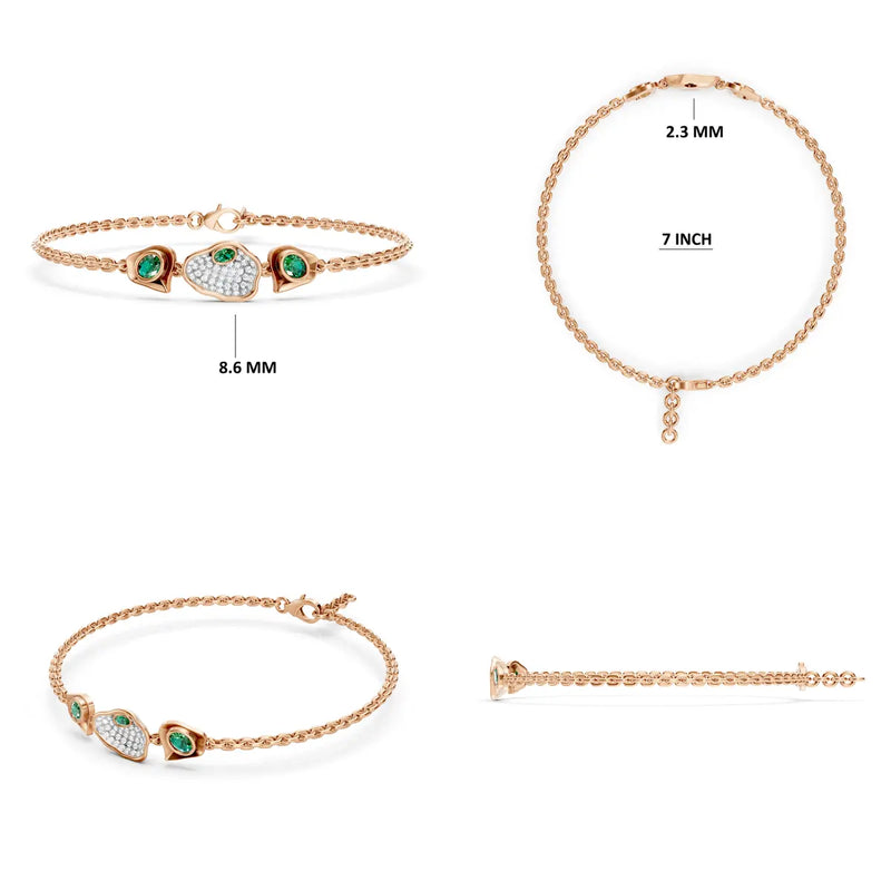Isla Organic Emerald Bracelet