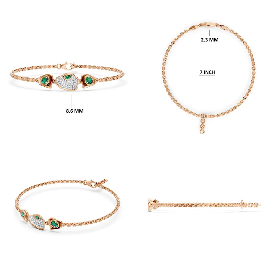 Isla Organic Emerald Bracelet