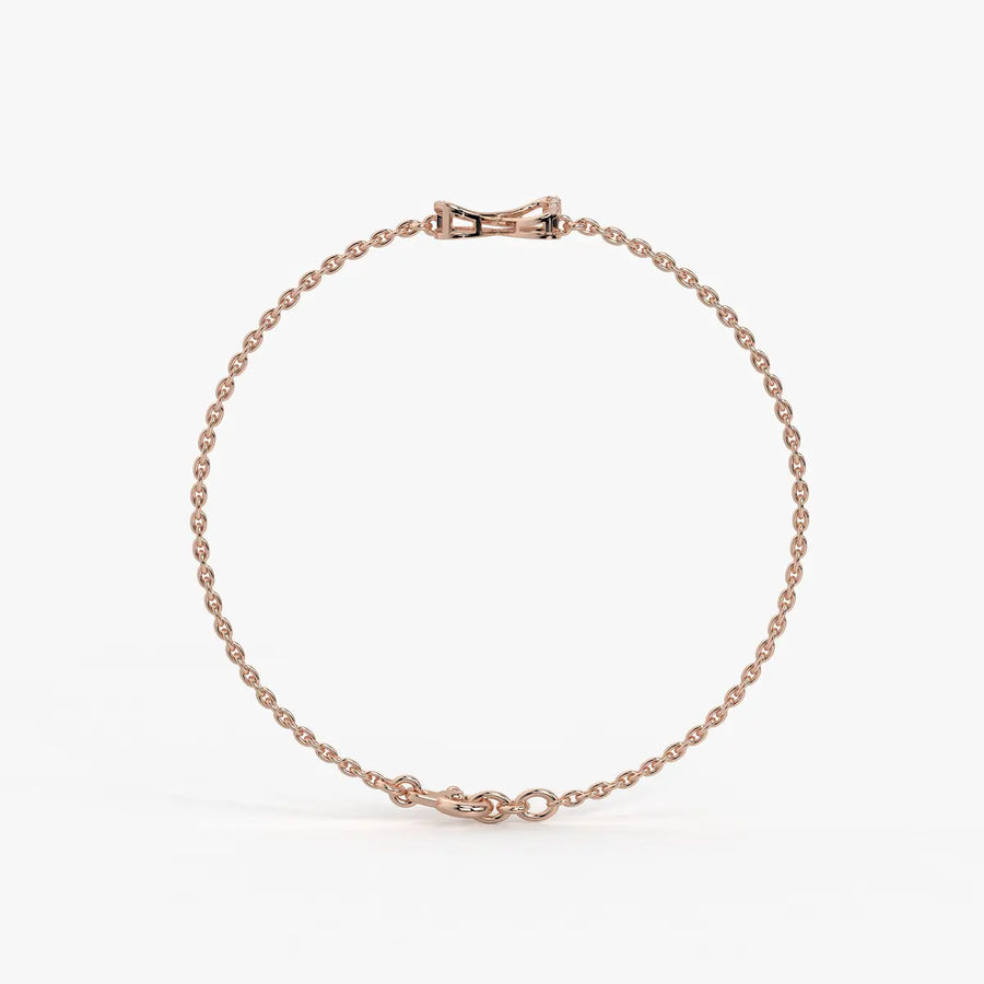 Infinity Heart Chain Bracelet