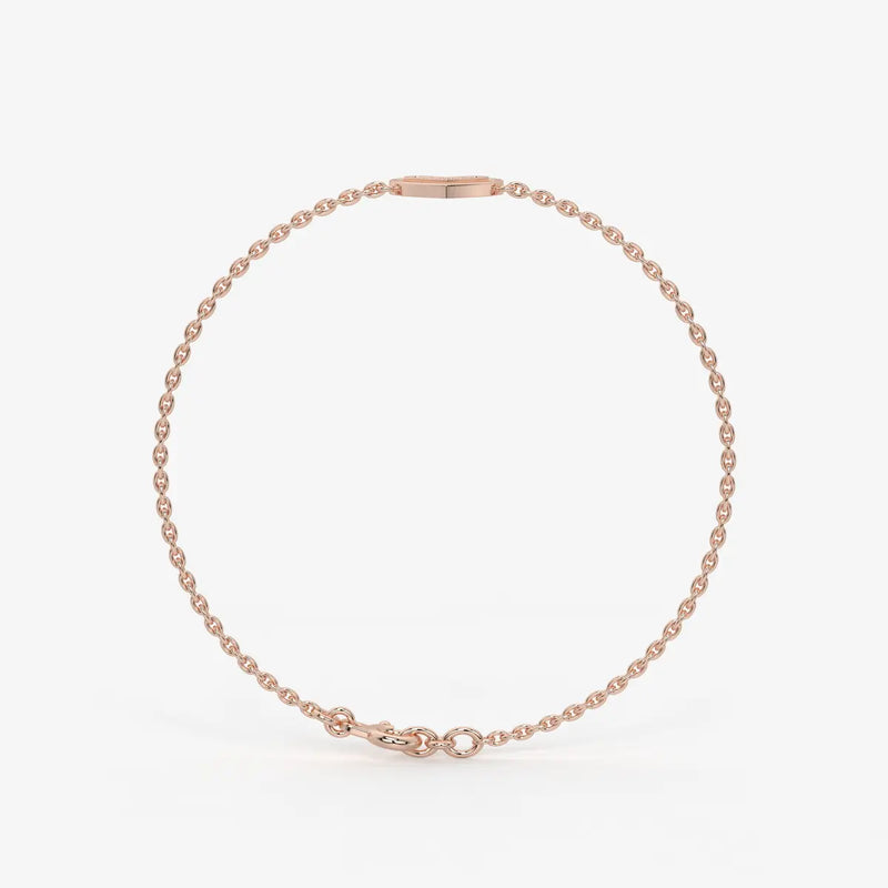 VivaVow Round Diamond Heartline Bracelet