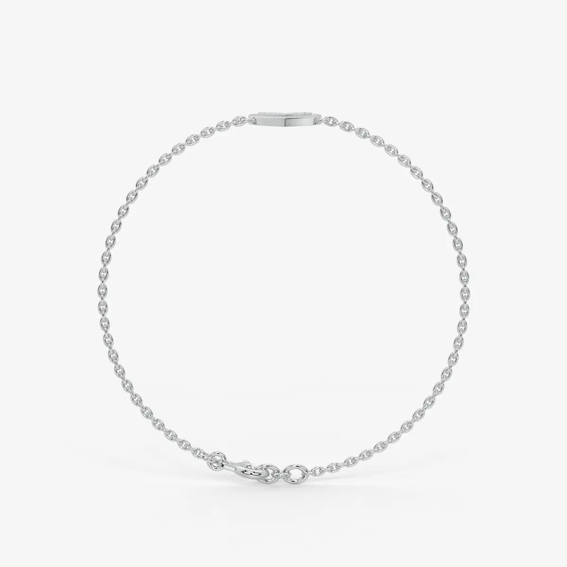 VivaVow Round Diamond Heartline Bracelet