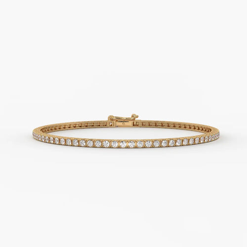 Orlisse Halo-Set Diamond Tennis Bracelet